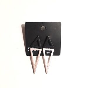 H&M triangle earrings